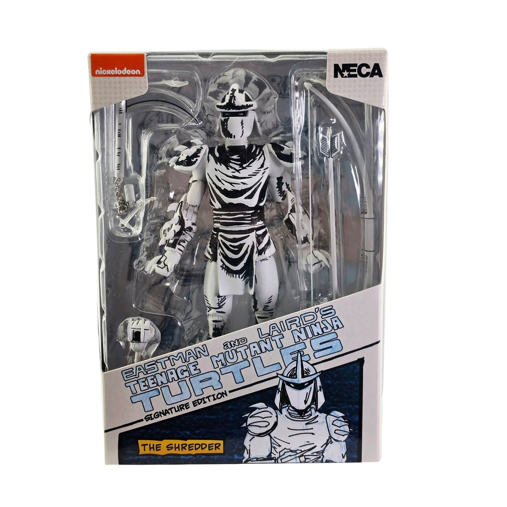 NECA TMNT Signature Edition The Shredder Black White‎ Action Figure SE-03 New